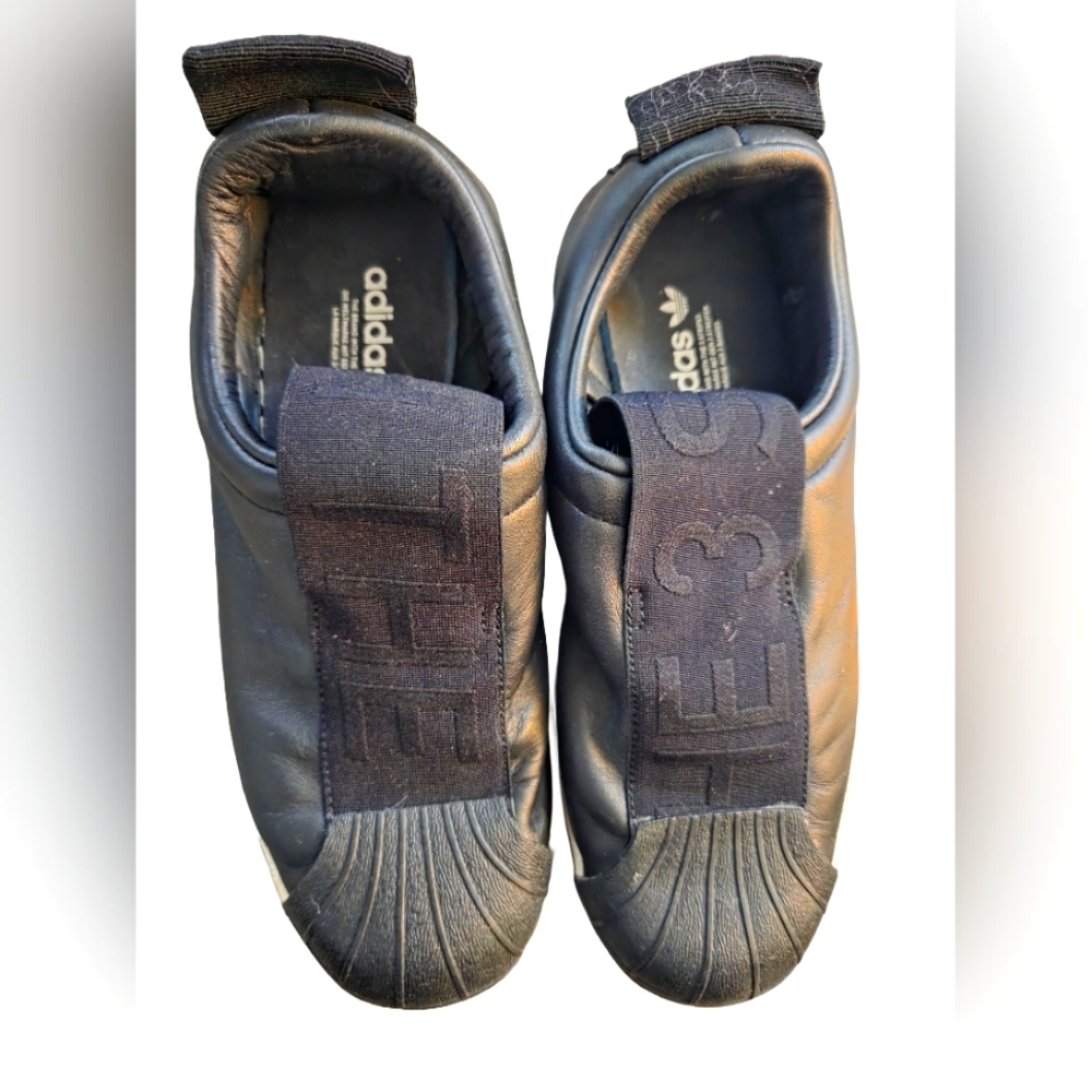 Adidas Superstar Black Slip-On Sneakers